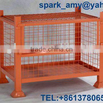 Foldable Mesh Stillage with lids