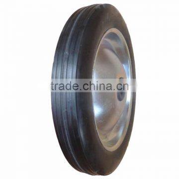 8 inch 8x1.5 solid rubber wheel for hand trucks, tool carts