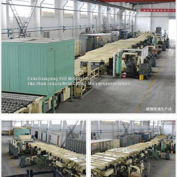 TS-2440CJXW линия магнетронного распыления для нанесения алюминиевого зеркального покрытия