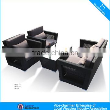 Polyester rattan sofa new design patio sofa (1800-1)