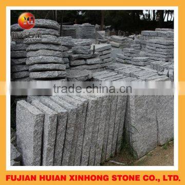 granite material stone steps with mushroom style for landscaping decor