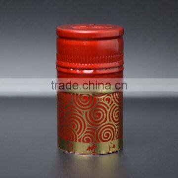 wholesale red aluminum cap wine bottle cap made in China