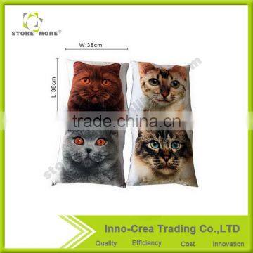 Decorative Square Throw Pillow Case With Cats for Relaxing photo-2