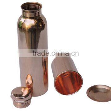 Copper Water Bottle With Matching Glass Set | Pure Copper Water Bottle High Quality photo-3