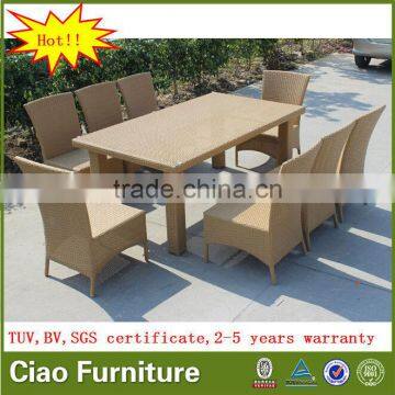 Outdoor Furniture Rattan Garden Dining Table Set photo-2