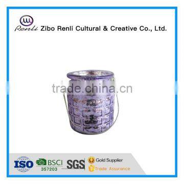 Colored Recycled Unique Hanging Glass Candle Jars photo-3