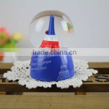 France Paris Eiffel Tower Water Snow Globe photo-5