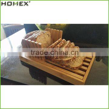 Bamboo Bread Loaf Slicer Bread Cutter Guide Tool Homex BSCI/Factory