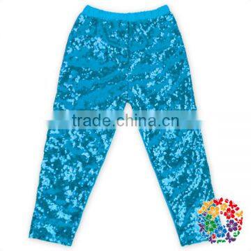 Toddler Gold Navy Sequin Sparkle Girls Leggings photo-3