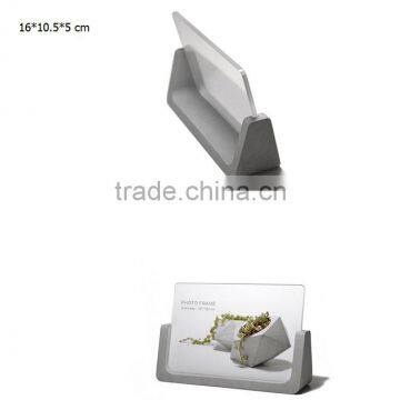 Table Deco Concrete Photo Frame Cement Card Holder photo-4