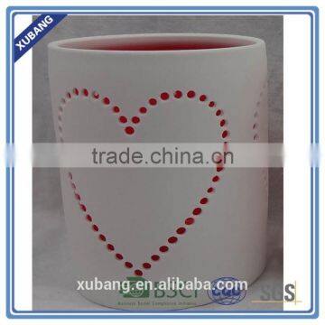 Ceramic Candle Cup Bamboo Shape Candle Holder Wholesale Candle Holder photo-2