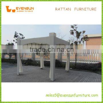 Synthetic Rattan Showerproof Gazebo With Curtain photo-4