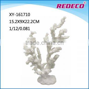 Artificial white resin aquarium coral for home decor