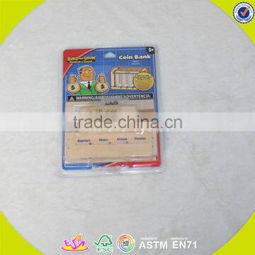 2017 New Fashion Children Toys Wooden Coin Bank W03B050 photo-6