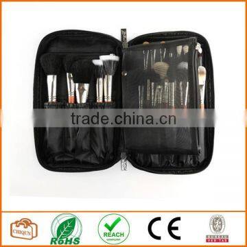 Multifunction Fabrics Makeup Brush Zipper Folio Case Cosmetic Handbag For Travel photo-3