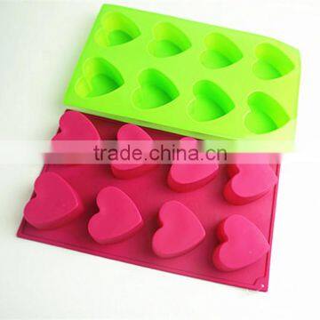 10114 8 Pcs Hearts Shape Silicone Cake Mold photo-3