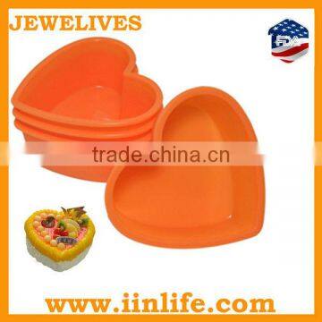 Silicone baking molds heart shape for wedding