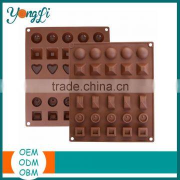 Valentine's Day 30 Cavity Mini Chocolate Silicone Molds Bars