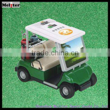 Distribute novel golf bus,golf car gift with bag behind