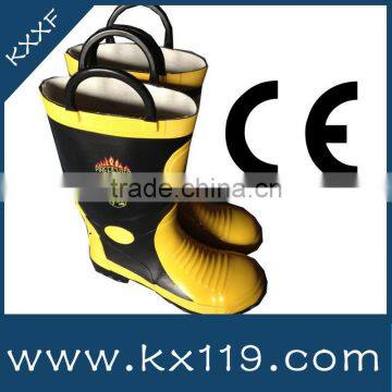 Fire equipment Manufacturer 2014 New Pruduct Firefighter rubber boots