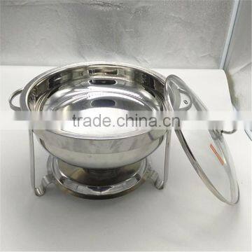 6L Popular Round Stackable Stainless Steel Buffet Chafing Dish photo-3