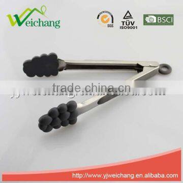 WCHXK03 Premium Comfort Stainless Steel Locking Kitchen Tongs Food Tong With Silicone Heads, Good Grip and Built In Stand photo-3