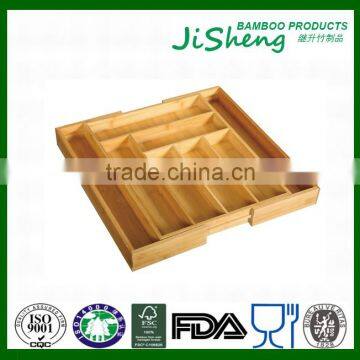 TOP Quality unique bamboo expandable bamboo kitchen drawer organizer for kitchen tools