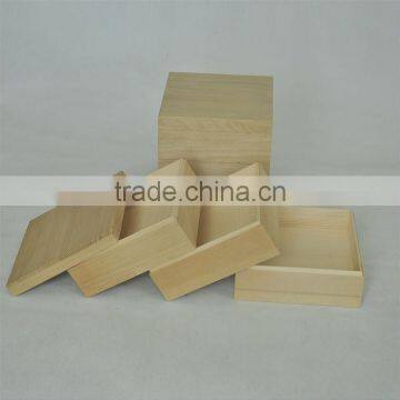 High quality wooden food box, wooden gift box, customizable wooden packaging box