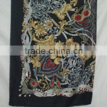 fancy cotton printed scarf