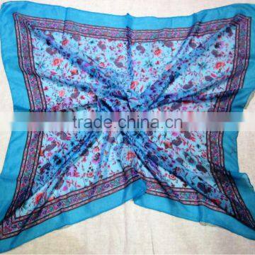 Designer square printed scarves