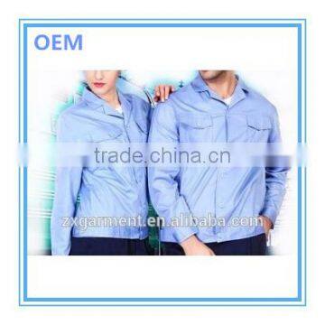 Custom unisex uniforms workwear long sleeve jacket