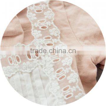 Wholesale Price Baby Clothes 0-24 Month Lace Flower Frocks and T-shirt 2 Piece photo-3