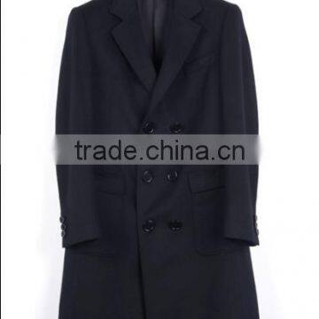 Fashion Design Wool Fabric Double-Breasted Men Coat photo-3