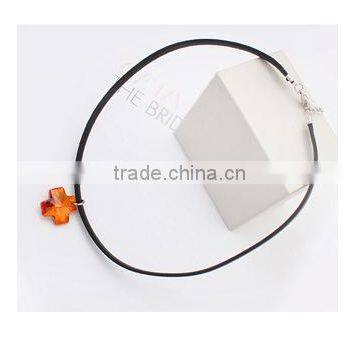 Sparkling Crystal Fishing Wire Necklace Simple Wire Necklace With cz Crystal Sotne High End Crystal Necklace Elegent Jewelry photo-4