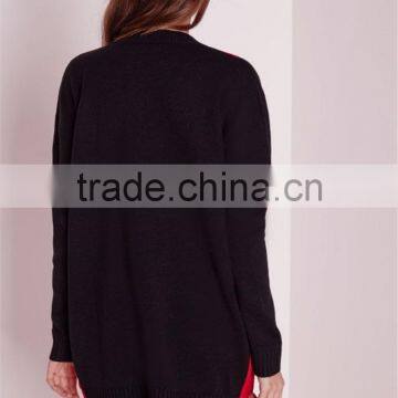 Custom Pattern Design Women Oversized Christmas Jumper Longline Sweater Knitwear Pullover Long Sleeve photo-2