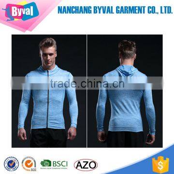Hot Sale Half Zip Men Dry Fit Long Sleeve Polyester Spandex Shirt photo-2