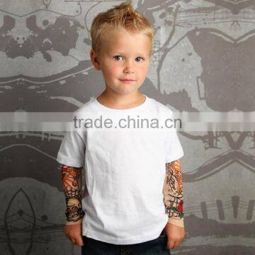 R&H tattoo printing long sleeve kids t-shirt wholesale top 100 child model