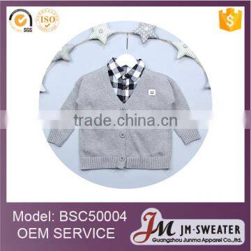 Custom Boys School Cardigan Sweater Sport Knitted Kids Cardigan Sweater photo-5