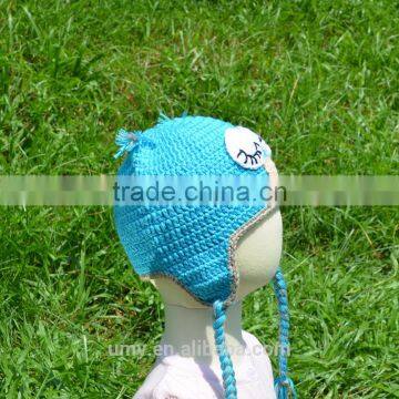 Knitted Animal Pattern Christmas Hats With Hairpiece