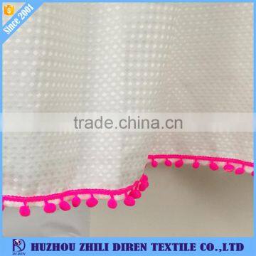 Hot Selling Wholesale 100% Polyester Showerproof Curtains With Dyeing Tassel photo-4