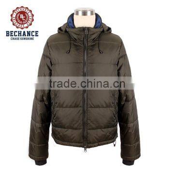 mens long padded parka jacket with raccoon fur