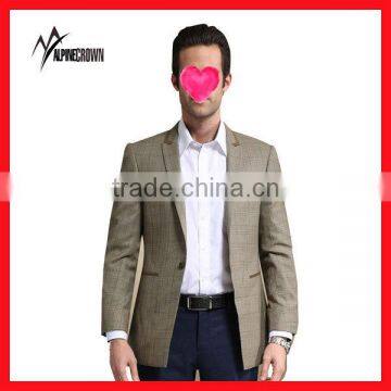 new arrival simple design wool tailored suit for men