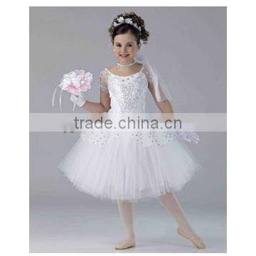 2014New girl flower team dancecostume -- newest hot team teen style dress wear--child&adults team hot dance tutu skirt