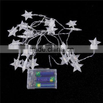 PVC LED String Fairy Lights Christmas Wedding Party Decor Transparent Clear Star 2.5m Long photo-2