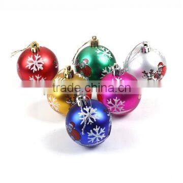 Plastic Party Decorations Multicolor Round Christmas Snowflake