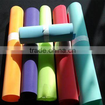 TPU Manufacturers raw material film lamination 100%synthetic reflective polyurethane leather for belt