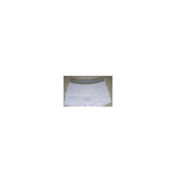 White Spandex / Cotton Athletic Knitted Personalised Underwear for Men