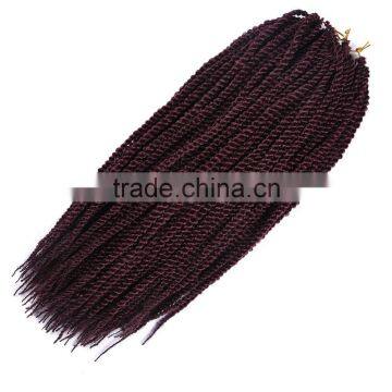 2016 Best Selling no Tangle Top Quality Jumbo Senegalese Twist Synthetic Fiber Hair Braid 201g photo-4