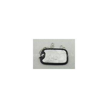 Aluminum Customizable Personalised Dog Tags For Men With Silicone Frame