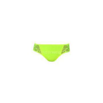 Fashion  Brief microfiber bikini panties Neon yellow underwear